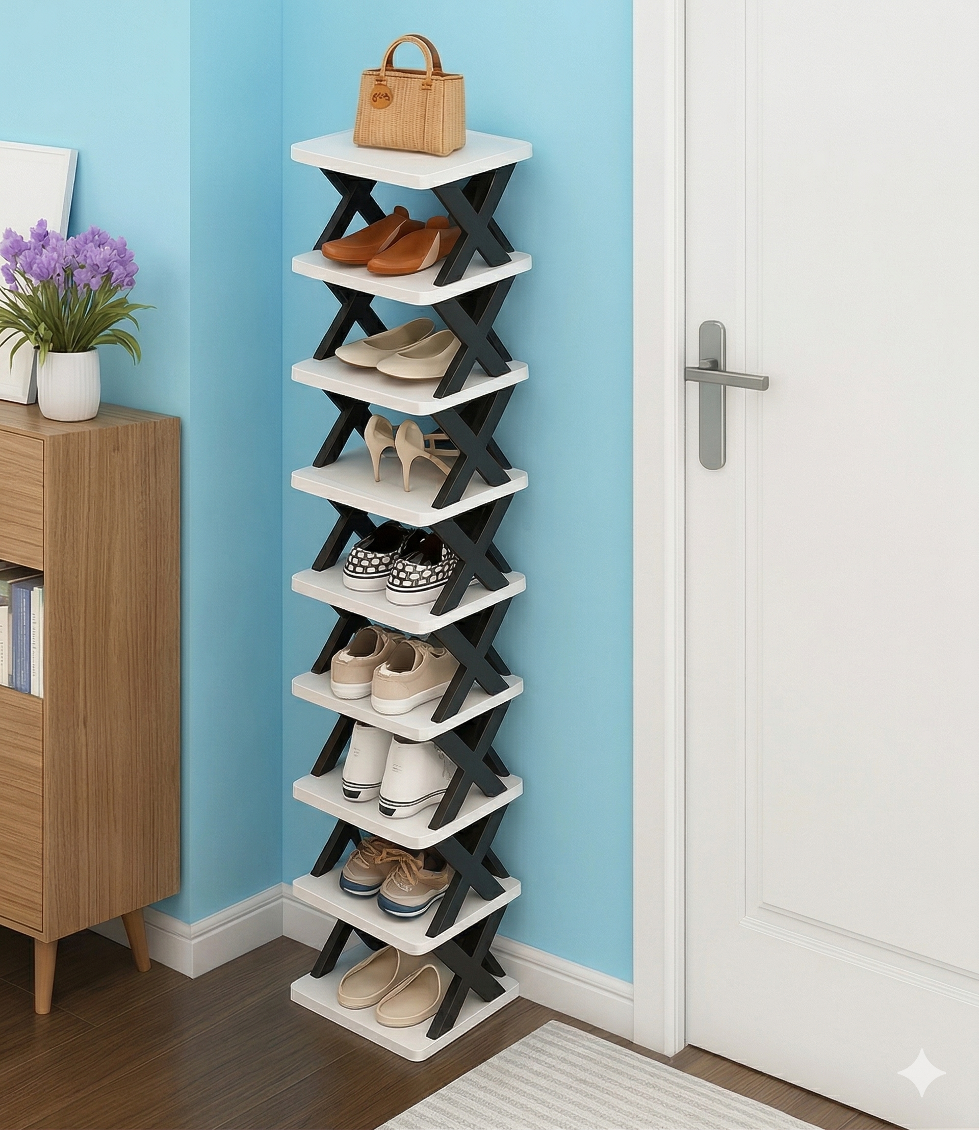 9-Tier Stackable Shoe Rack